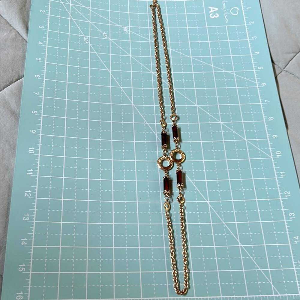 Sarah Coventry Gold and Brown Necklace